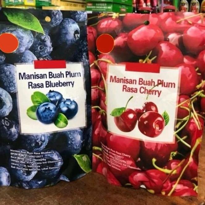 Manisan Buah Plum Cherry Blueberry Halal