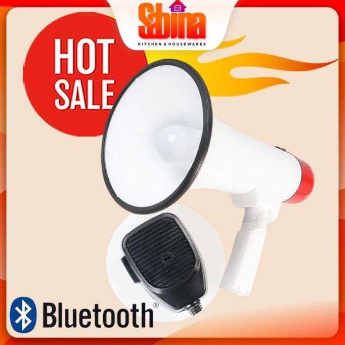 Megaphone Pengeras Suara Toak Bluetooth Voice Recorder Microphone