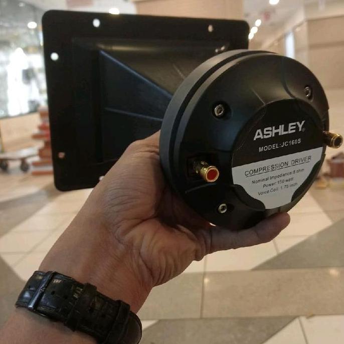 Paket Tweeter Magnet Ashley JC 160 S + Horn/ corong PVC 16x21 Compression Driver Ashley JC160S