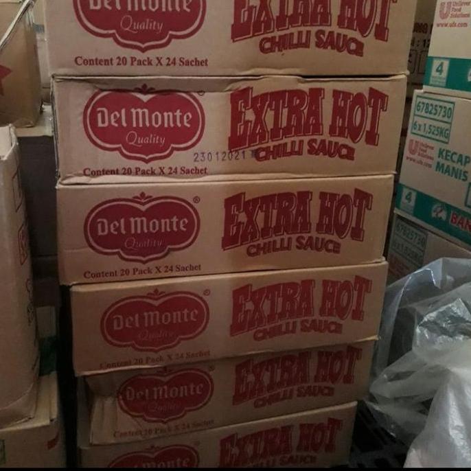 Foodgret- Delmonte Saos Sambal Sachet 1 Dus Isi 20 Pack