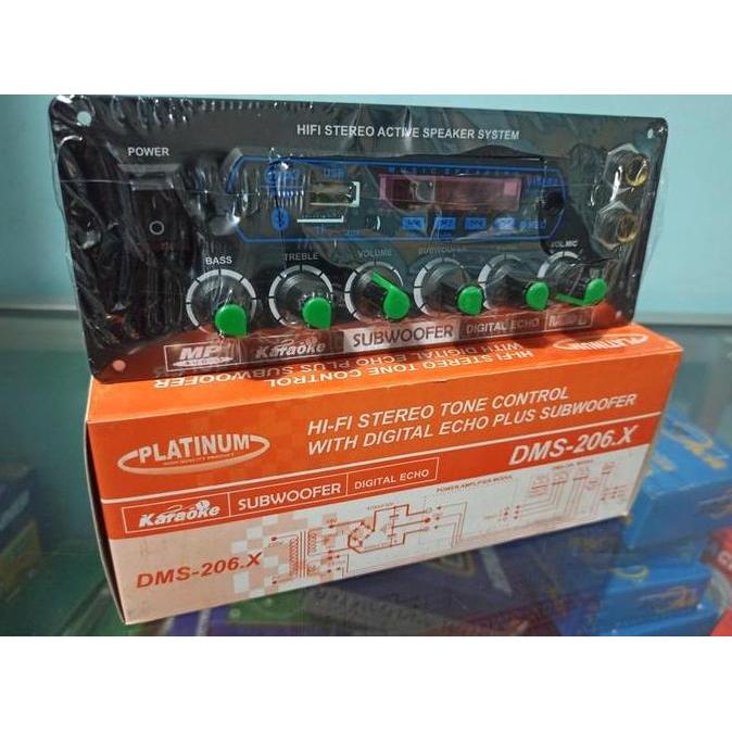 TONE CONTROL MIXING KARAOKE BLUETOOTH SOUND SYSTEM SUBWOOFER DMS206