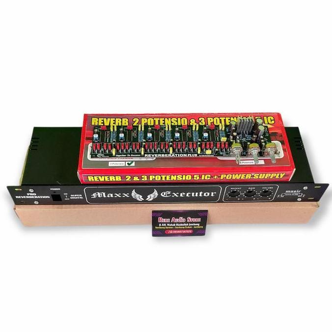 Paket kit Box + Kit ECHO Reverb 3 Potensio Reverbration