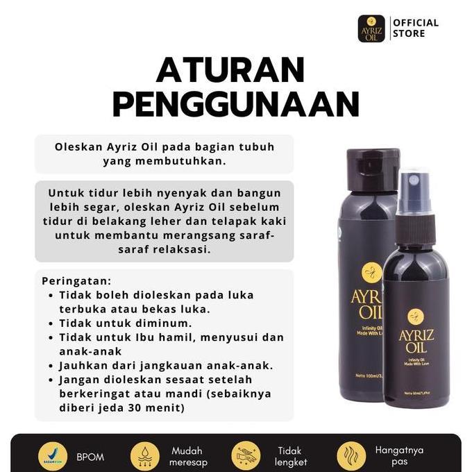 Cod,Bisa- Ayriz Oil Travelpack 50Ml Minyak Terapi Herbal Minyak Urut Minyak Balur Nusantara Massage 