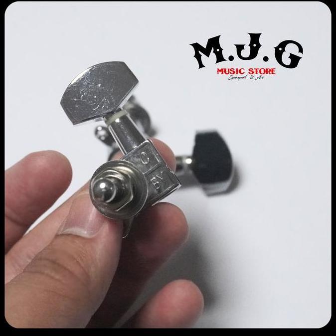 Dryer Puteran Gitar Akustik Elektrik 3R 3L Chrome No Marvel Gotoh Cort