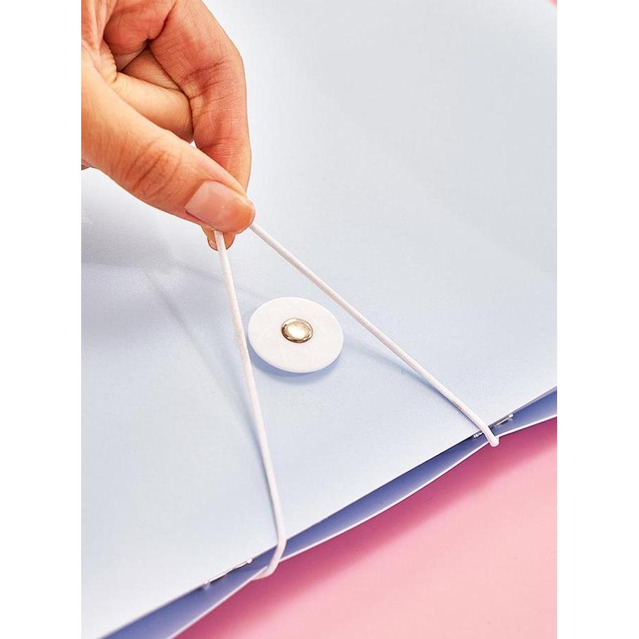 Doxdoc- Map Dokumen Aesthetic A4 Map Folder F4 Clear Holder Document Keeper/Map Plastik Dokumen - Qi