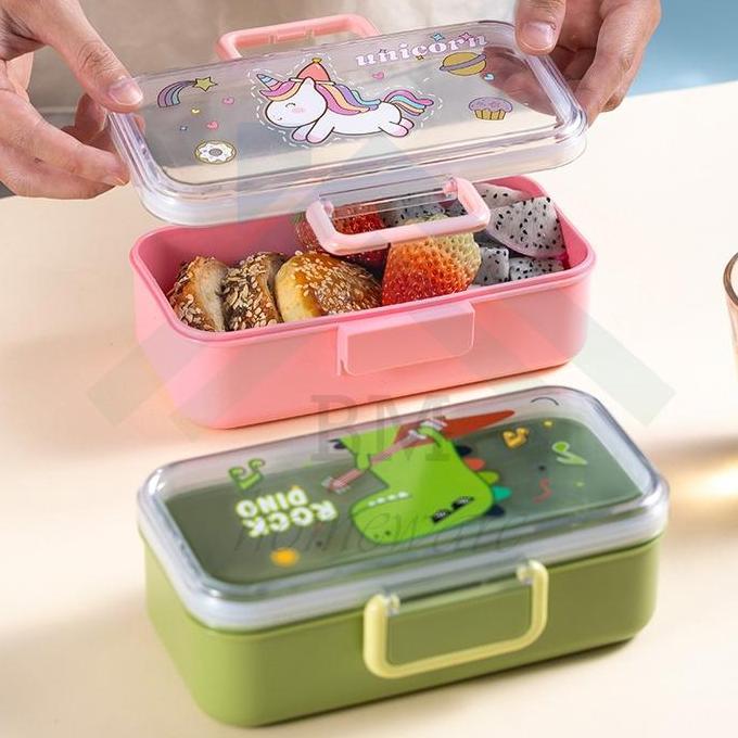 Yxwrg- Kotak Bekal Anak Tk Karakter Lucu 700Ml / Lunch Box Anak