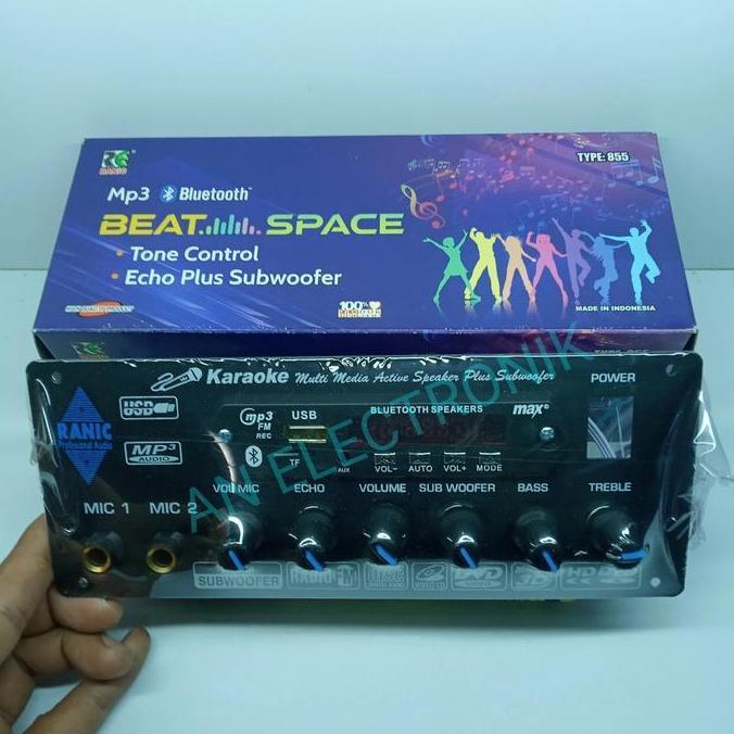 Kit Tone control stereo karaoke mic echo subwoofer mp3 bluetooth