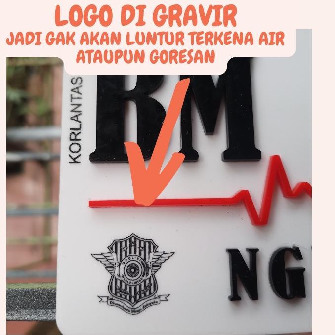 COD Plat Nomor Timbul Akrilik Motor Baut Tanam / Plat Nomor Motor Variasi  Murah Original / Plat nom