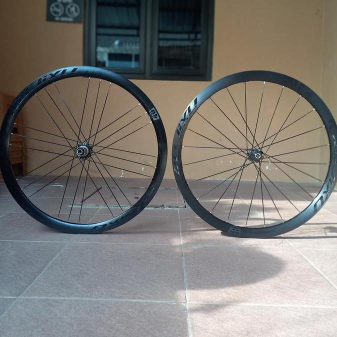 Wheelset Rujixu 700c Disc Brake 40mm G3 Spoke Alloy Hub Carbon