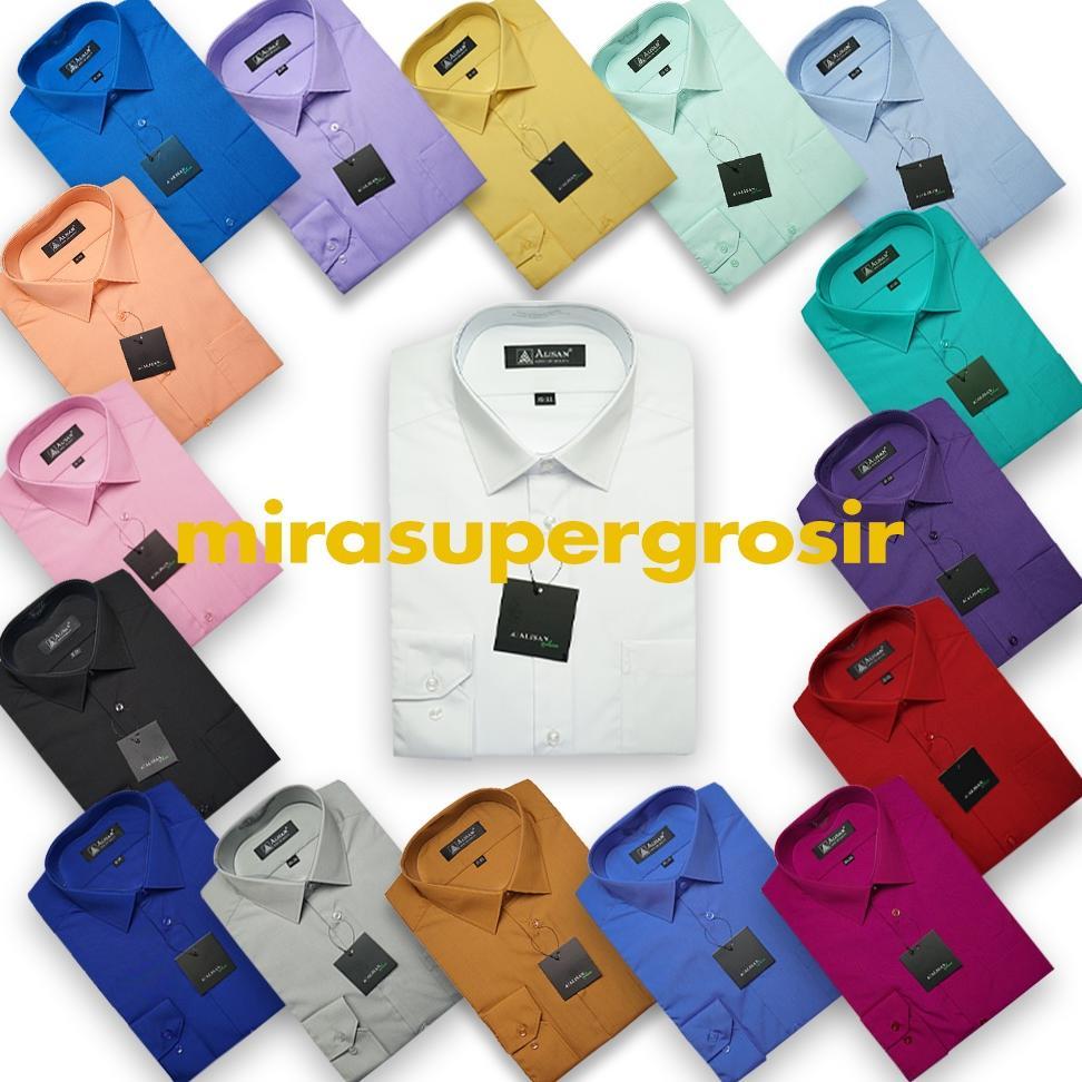 ORIGINAL ALISAN KEMEJA PRIA REGULAR LENGAN PANJANG ORIGINAL POLOS BAJU ATASAN KERJA COWO ALISAN FORM