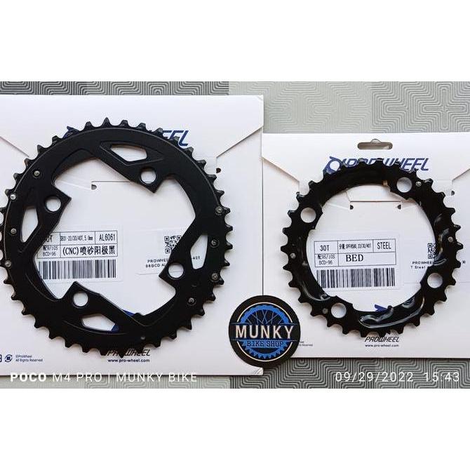 Chainring Prowheel 30T 40T BCD 96 BCD untuk double triple chainring