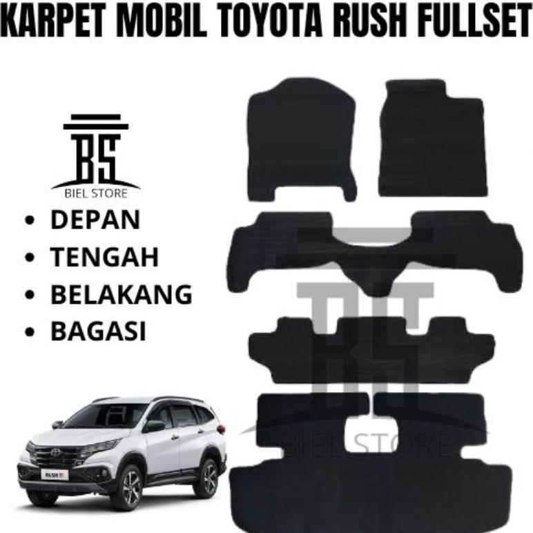 Karpet Mobil Toyota Rush fullset alas kaki matras karet mobil Toyota Rush fullset