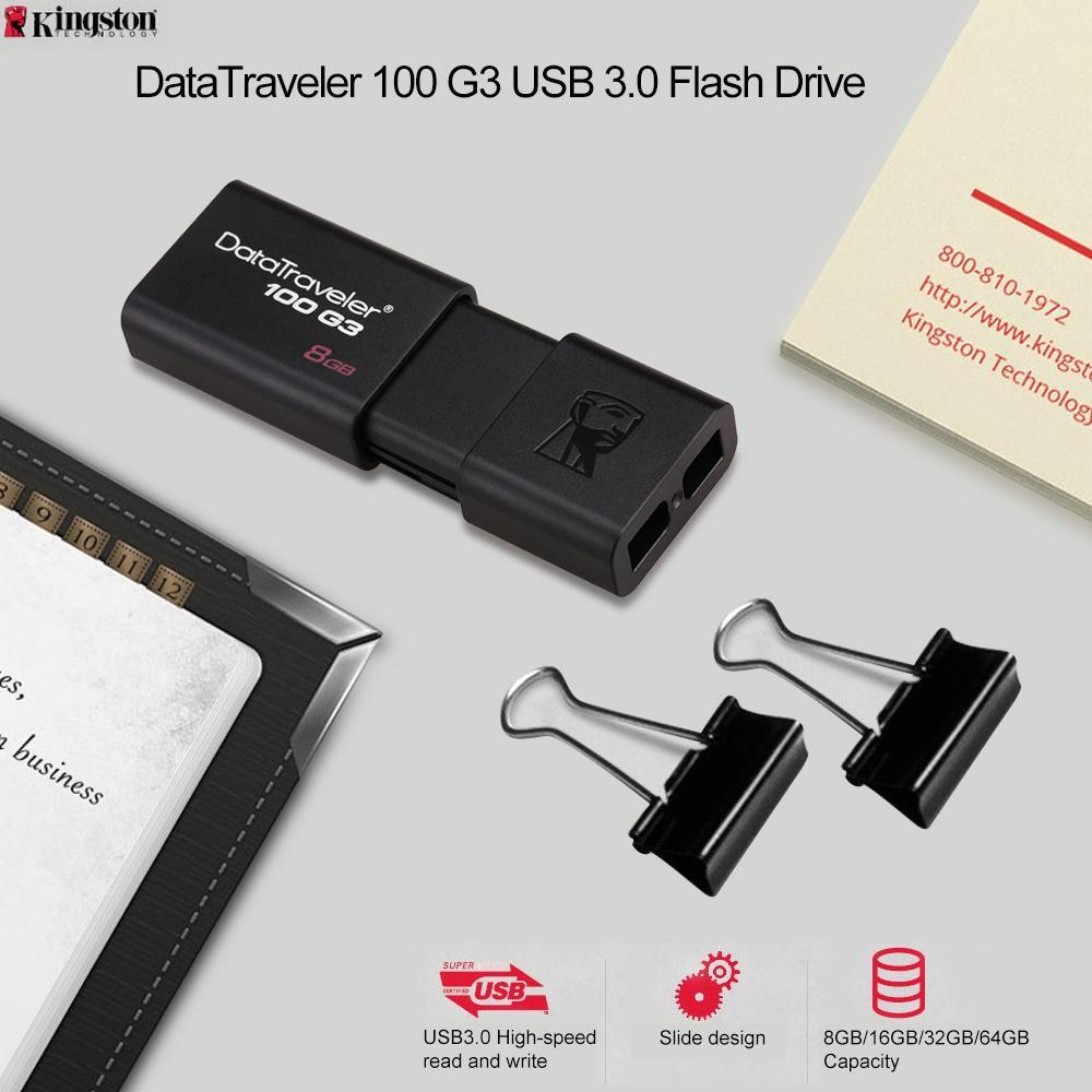 Kingston DT100 Flash Disk 128gb Original USB 3.1 disk Kingstone 128 GB