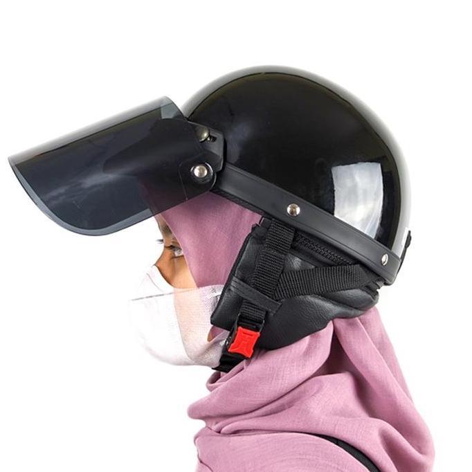 Thebest- ACN Helmet Helm Retro Cetok Vintage Bogo Setengah Kepala Dewasa