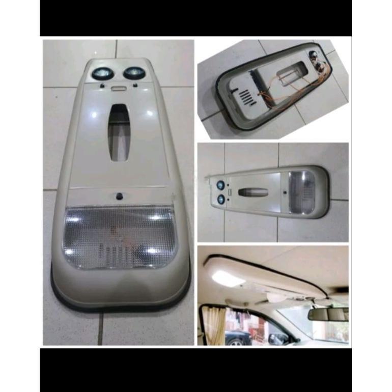 Kokpit Roof Console Tempat Tissue ESPASS ZEBRA Warna Cream Polos Wood Carbon