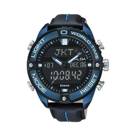 HOT SALE Alba Digital AZ4041X1 World Time Blue AZ4041 Original