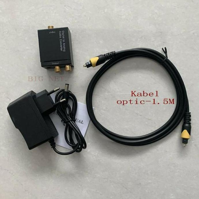 Bestone- alat sambungan audio dari smart tv ke speaker aktif /converter digital