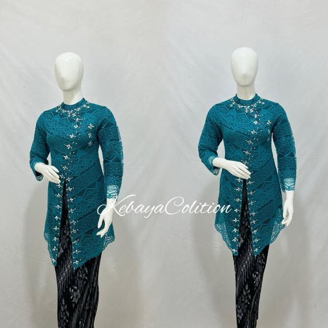 Promo Kebaya janggan / kebaya terbaru / kebaya tunik / kebaya pesta Brokat Cantik Diskon