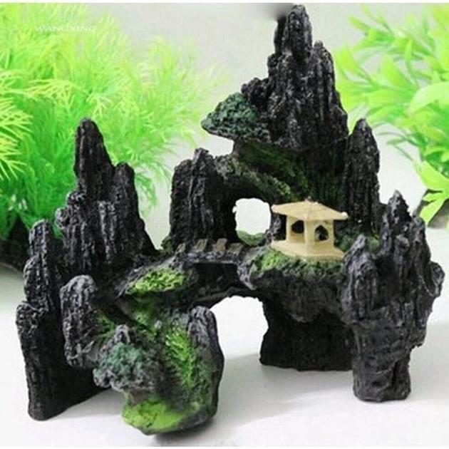 Tebing mini aquarium guangzhou kecil, tebing aquarium, tebing aquascape hiasan tebing aquarium, hias