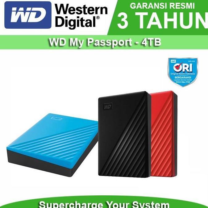 WD My Passport HDD 4 TB - HDD Eksternal External