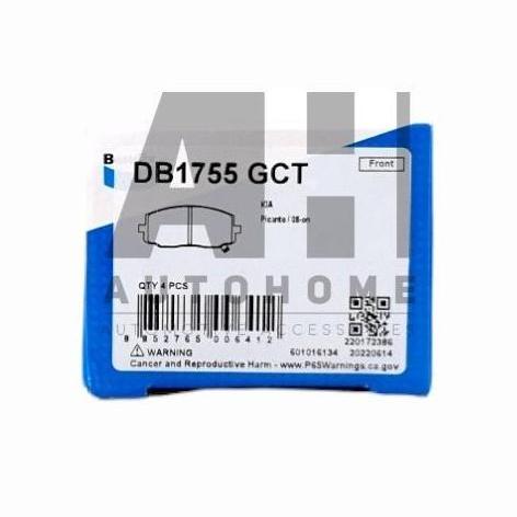 Kampas Rem Depan Hyundai i10 2009-2012 - BENDIX Brake Pad DB1755 Terlaris