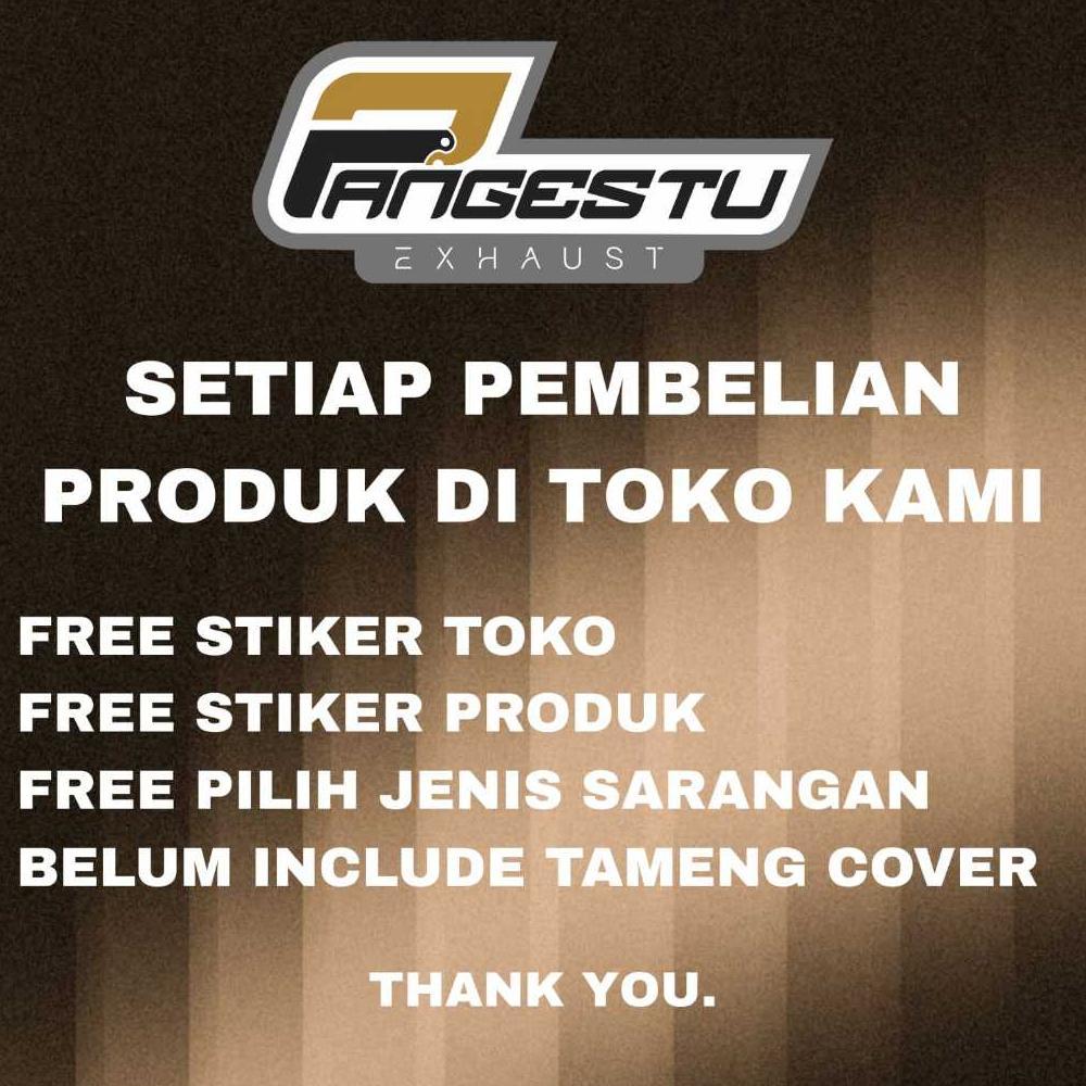 Promo Knalpot Standar Racing Copy Cms Original Pangestu Exhaust Motor Matic Vario 150 125 Pcx 150 Sc