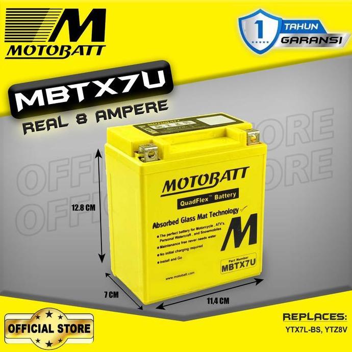 Sale Motobatt Quadflex Mbtx7U - 8Ah (Garansi 1 Tahun)