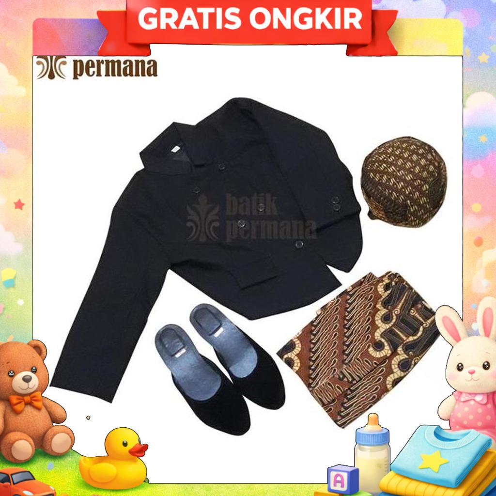 Paket Beskap, Set Baju Beskap Jawa Anak Lengkap, Beskap Anak, Beskap Jawa, Baju Jawa Anak
