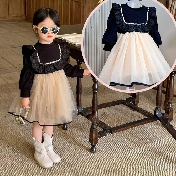 Promo KIYOMI-- Pakaian Anak Super Peri Gaun gadis gaun musim gugur   gaun putri gaya putri lucu Kore