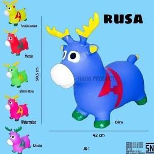 Thebest- Mainan Animal Jumping Karet Pegasus Sound & Light