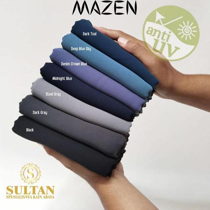 Thebest- Kain Sultan polos Mazen Marzan anti uv bahan kain gamis abaya