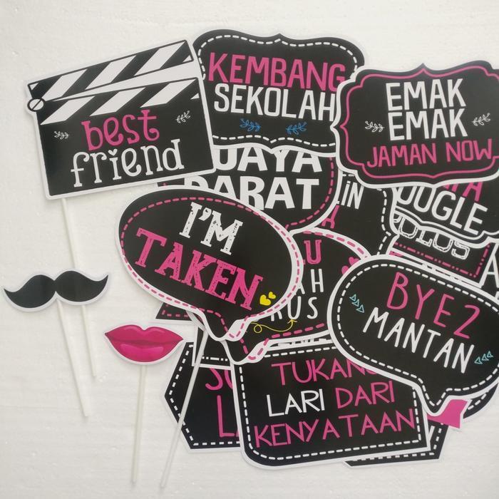 Aksesoris Photobooth Fun Props Reuni properti foto