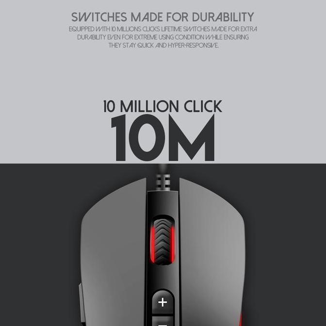 Fantech Thor X9 Gaming Mouse Macro Pb Original Rgb 4800 Dpi 7D Programmable & Kanata Vx9 600 Dpi 7 L