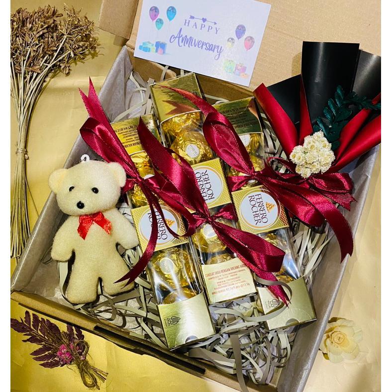 Promo Velantine!! HAMPERS EXLUSIVE coklat ferrero rocher gift box coklat valentine graduation weddin