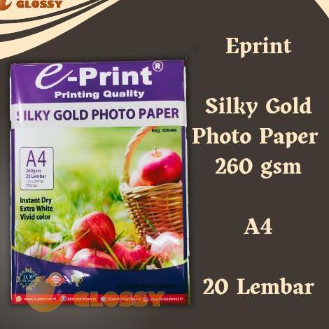 EPRINT Silky Gold Photo Paper 260 gsm / KERTAS FOTO SILKY DOFF
