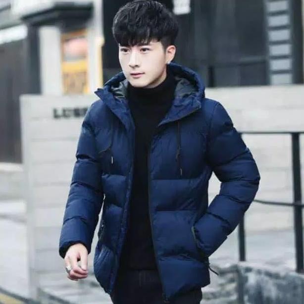 Jaket Korea Musim Dingin Pria Keren Korean Style Bahan Anti Gerah & Awet High Waterproof Windbreaker