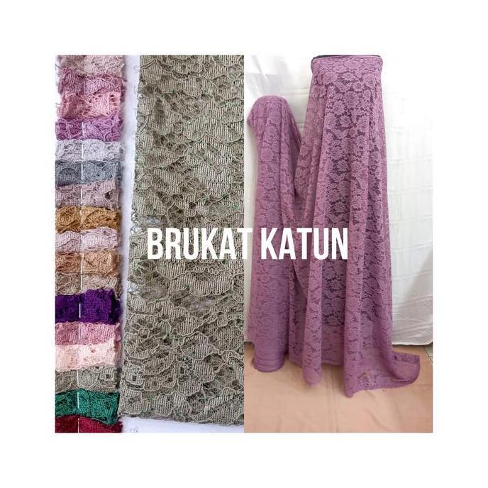 Kain Brokat Katun Lace Lovelynstore21 - Bahan Brokat Katun
