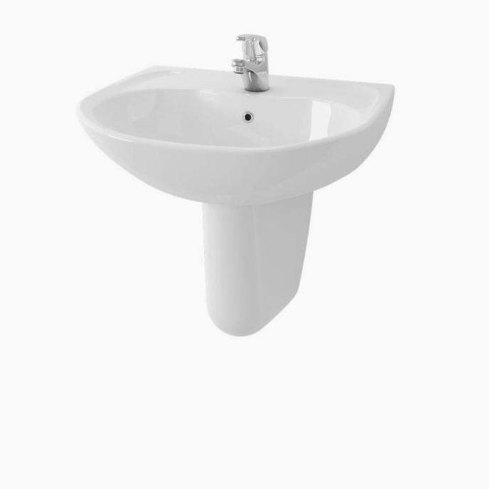 Wastafel Toto LW241CJ / LW242HFJ (Body + Kaki Wastafel)