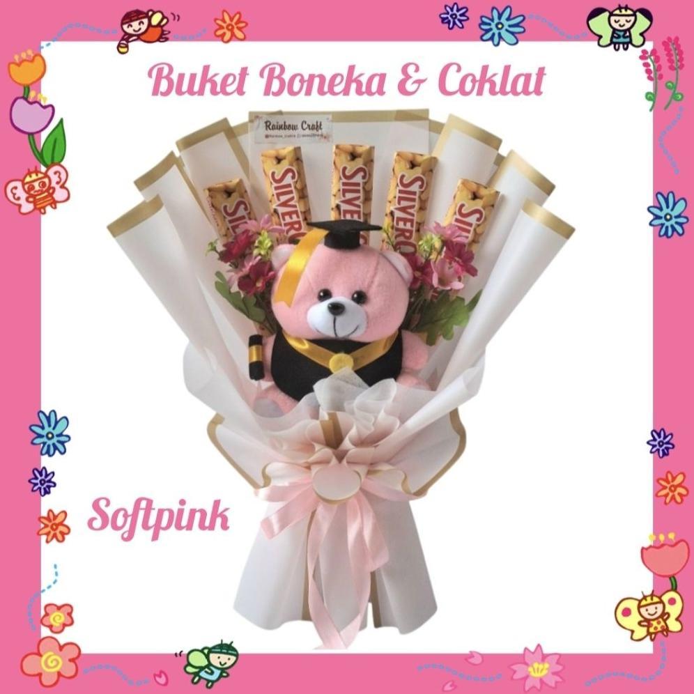 Promo Velantine Buket Boneka dan Coklat / Buket Boneka Wisuda dan Coklat / Buket Boneka Valentine