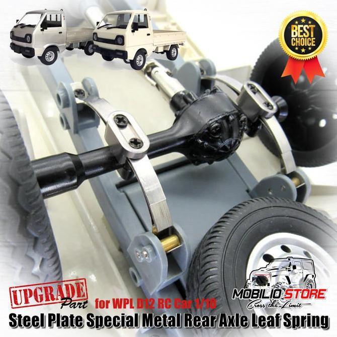 Upgrade Parts Metal Rear Axle Leaf Spring For Rc Wpl D12 1/10 Murah
