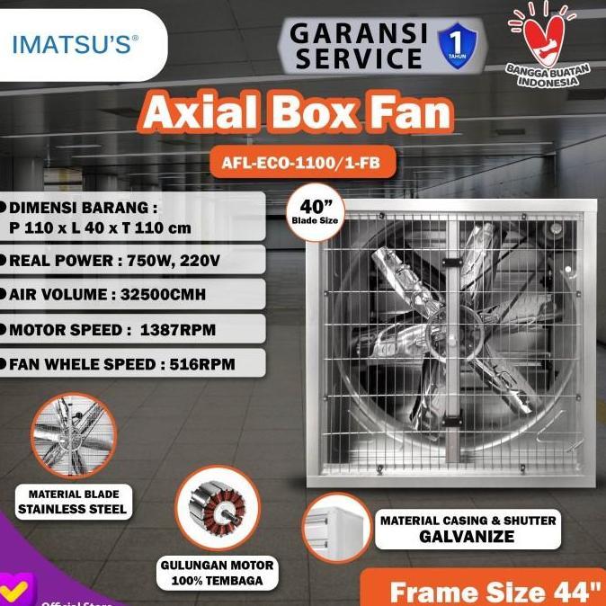 Terlaris Blower Exhaust Box Fan Kandang Ayam 40 Inch 220V 1 Phase Kipas Gudang