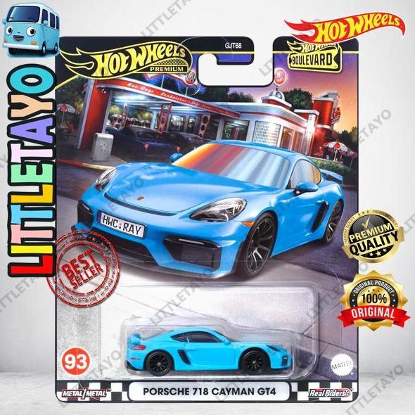 HOTWHEELS BOULEVARD PORSCHE 718 CAYMAN GT4 - PREMIUM 911 GT3 RS RWB