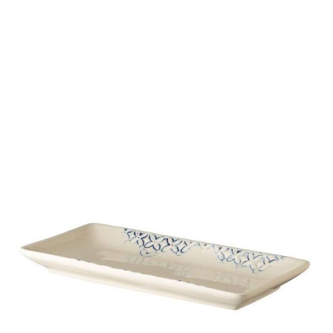 Bestone- Salad Plate / Piring Salad Jenggala Batik Kawung 23 x 11 x 2 cm Putih