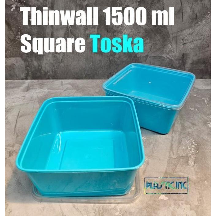 Thebest- Thinwall 1500 ml Warna/Box Kotak Plastik/Kotak Plastik/Thinwall 1500ml