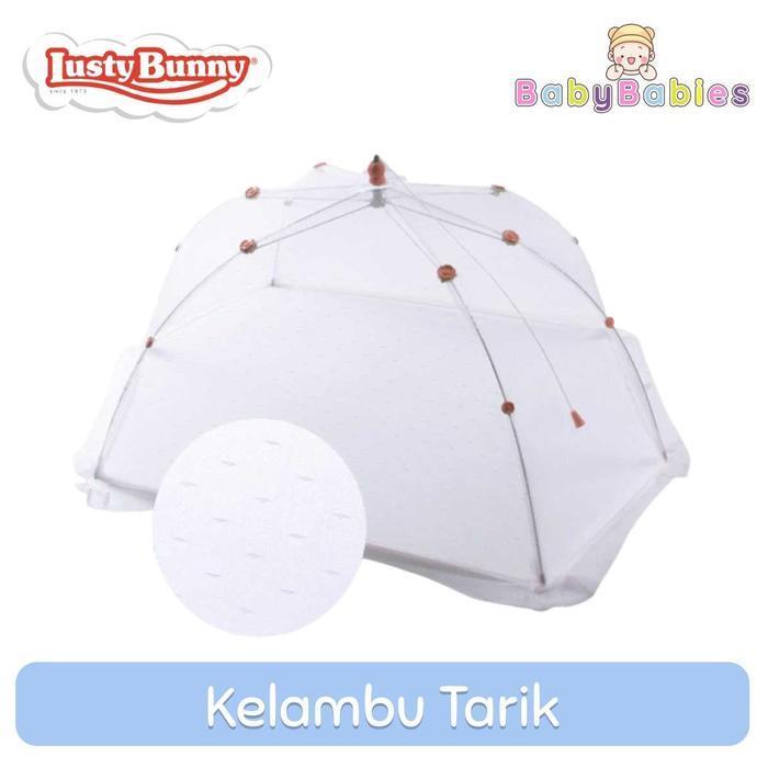 PROMO Kelambu Bayi Lusty Bunny Double Kawat | Kojong Bayi Anti Nyamuk Lipat Praktis | Perlindungan N