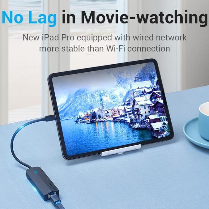 Gaskita- Vention Usb Type C To Lan With Micro Usb Power Supply