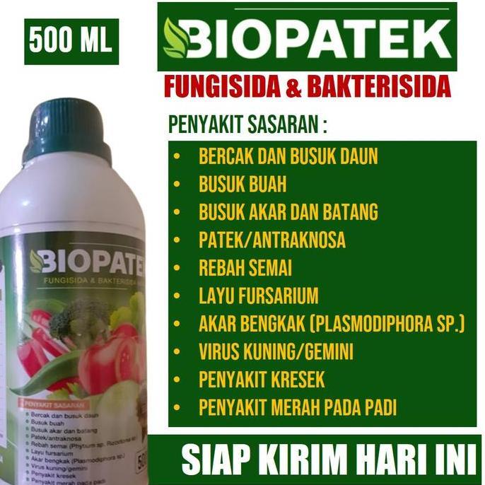 Taman- 500Ml Biopatek Obat Bercak Daun Dan Busuk Buah, Busuk Akar Dan Batang, Patek/Antraknosa, Layu