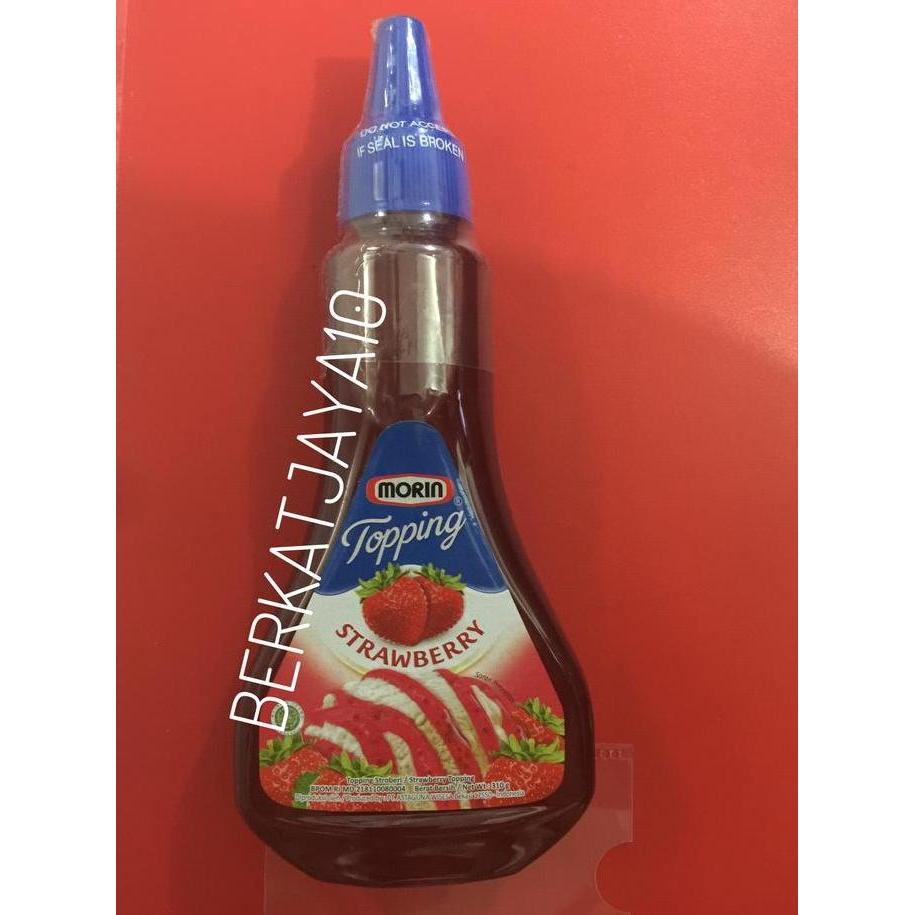 Cod,Bisa- Morin Topping Strawberry Selai Kemasan Botol 300 Gr