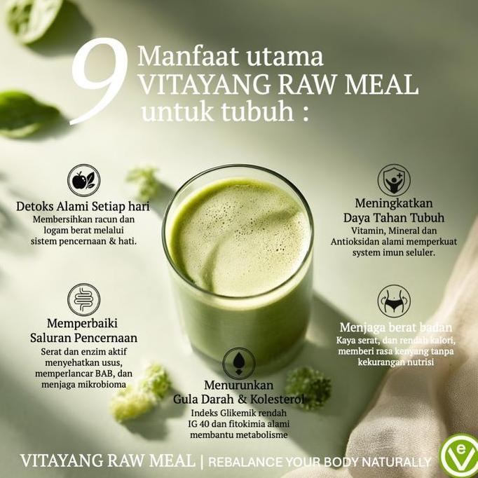 Cod,Bisa- Vitayang Raw Meal Kk, Sereal Raw Food Korea, Organic Bpom Halal