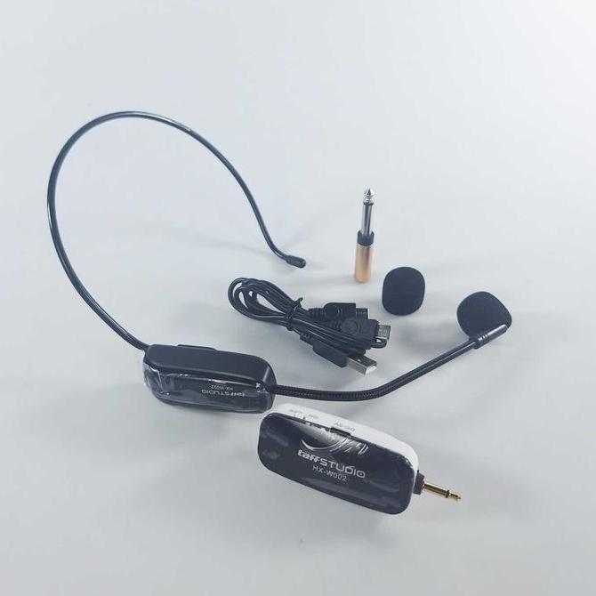 Wireless Uhf Call Center Mic Taffstudio With Transmitter - Hx-W002